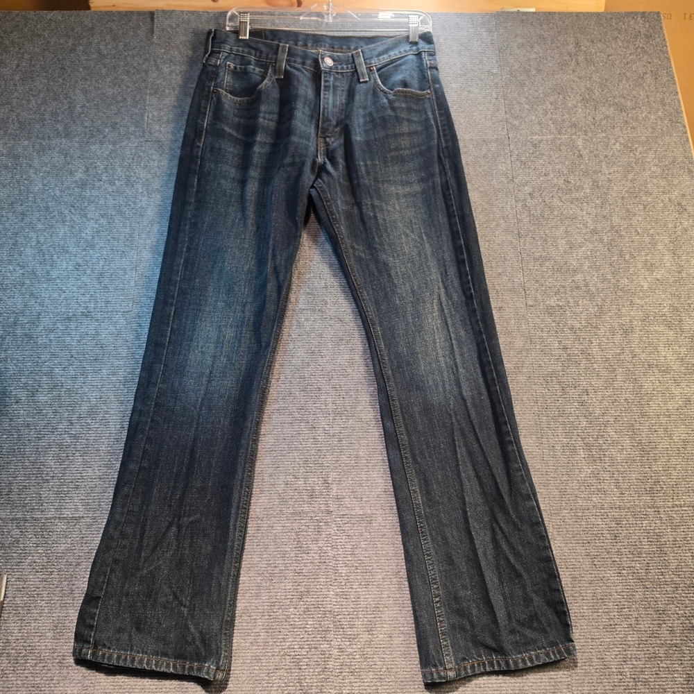 Levi's 527 Bootcut Jeans Mens 30x30 Dark Wash Blue Slim Fit Denim Excellent